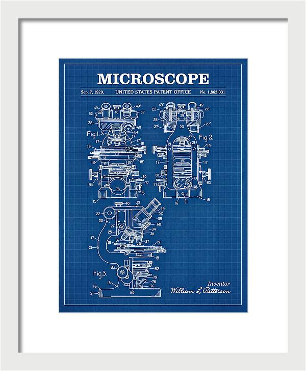 Microscope Blueprint Patent Us1862031a