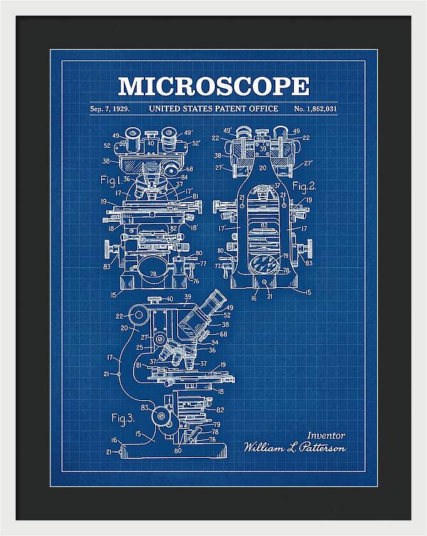 Microscope Blueprint Patent Us1862031a