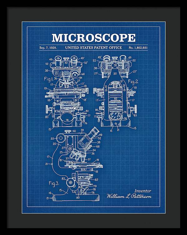 Microscope Blueprint Patent Us1862031a