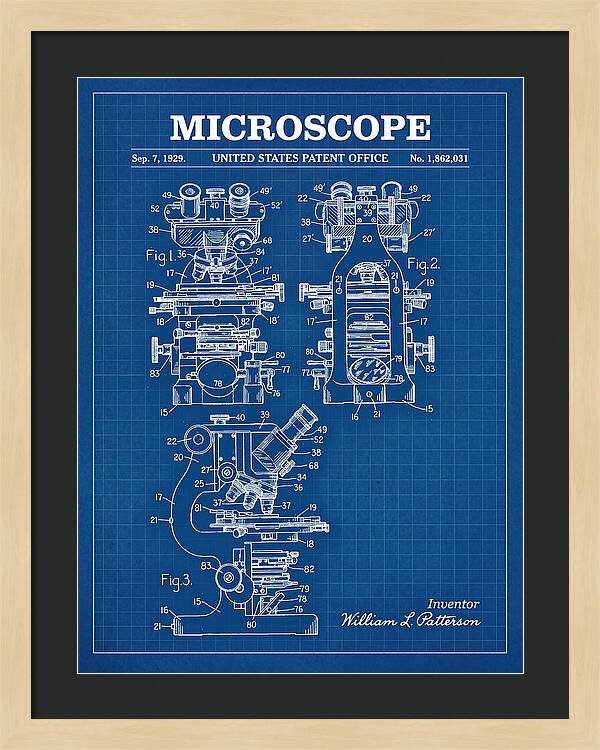 Microscope Blueprint Patent Us1862031a