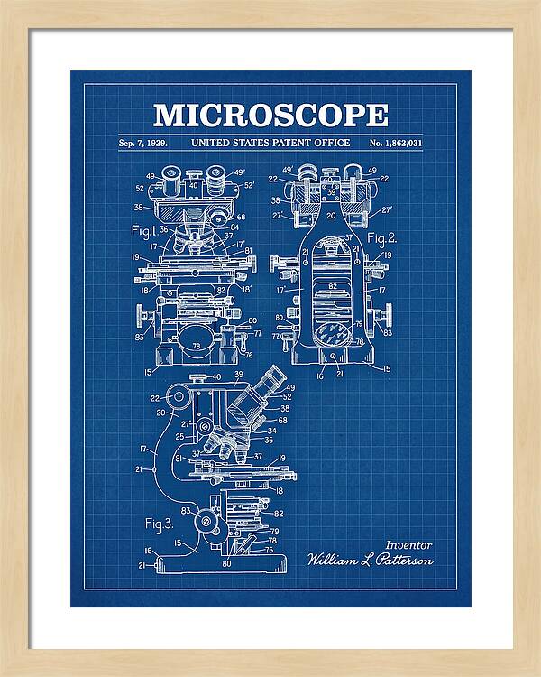 Microscope Blueprint Patent Us1862031a