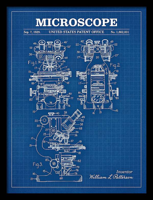 Microscope Blueprint Patent Us1862031a