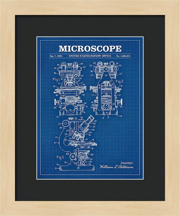 Microscope Blueprint Patent Us1862031a