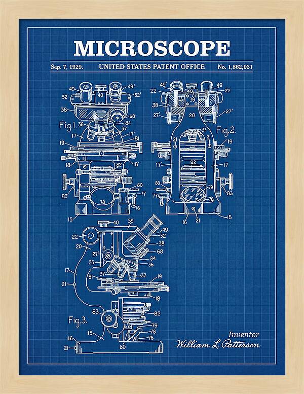 Microscope Blueprint Patent Us1862031a