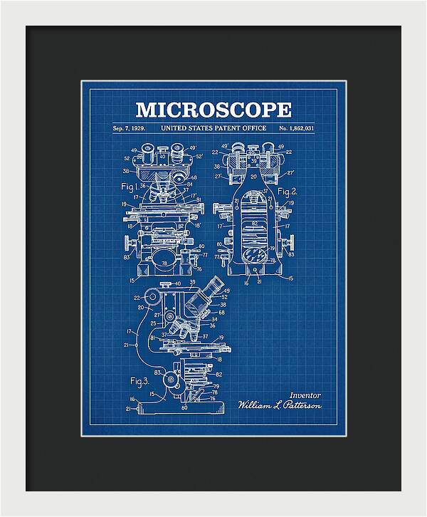 Microscope Blueprint Patent Us1862031a