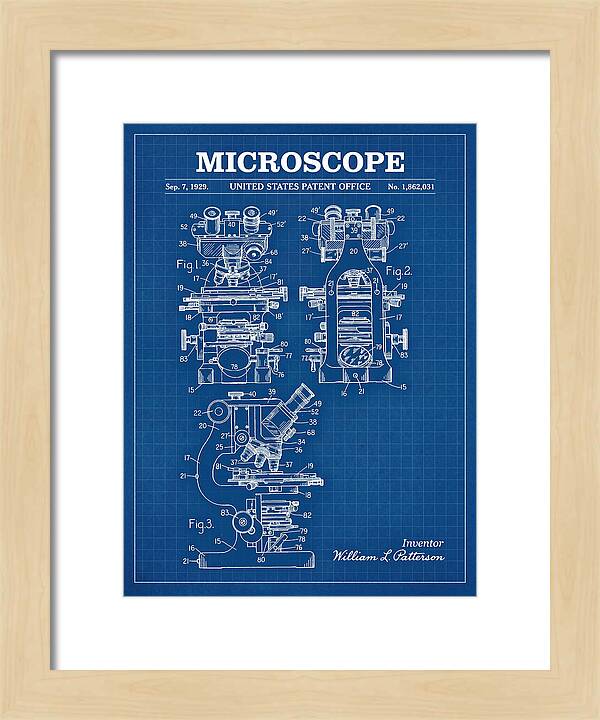 Microscope Blueprint Patent Us1862031a