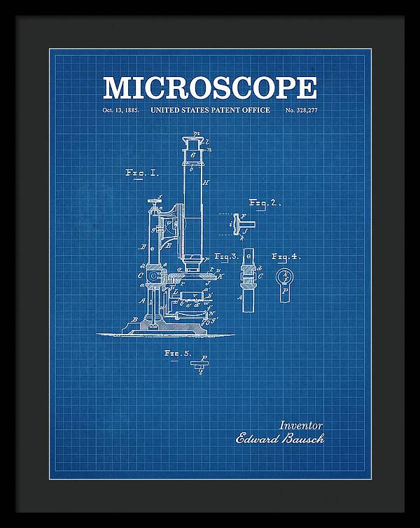 Microscope Blueprint Patent Us328277