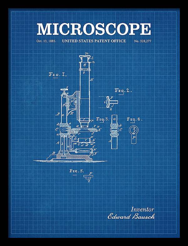 Microscope Blueprint Patent Us328277