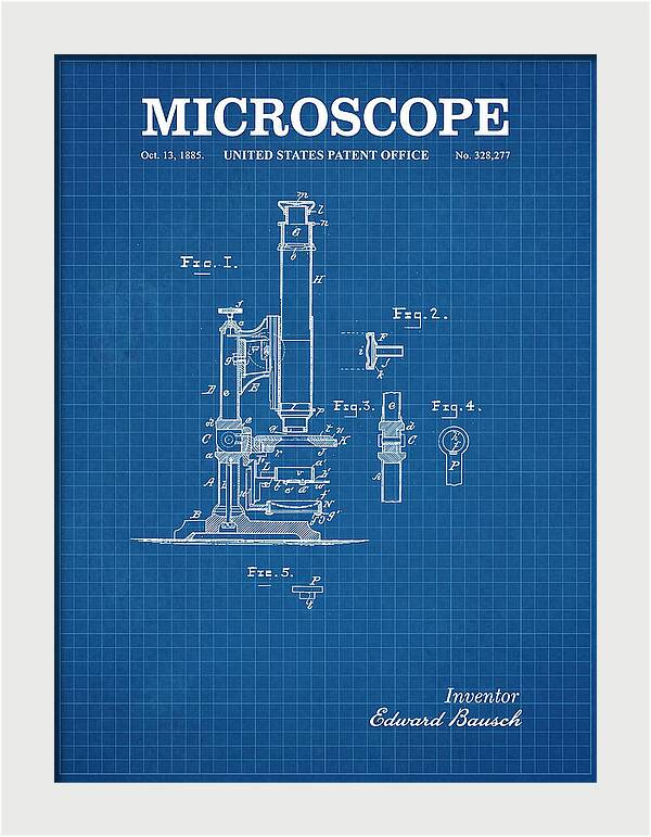Microscope Blueprint Patent Us328277