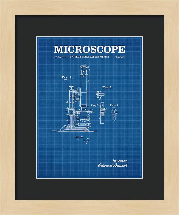 Microscope Blueprint Patent Us328277
