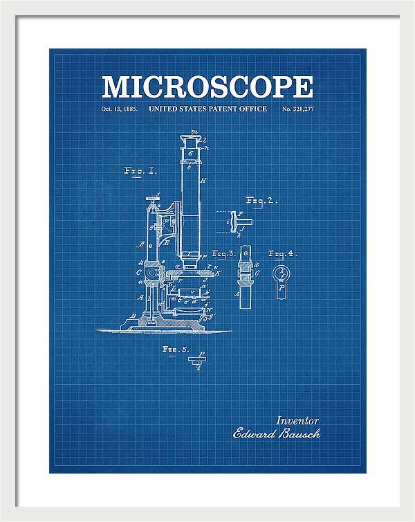 Microscope Blueprint Patent Us328277