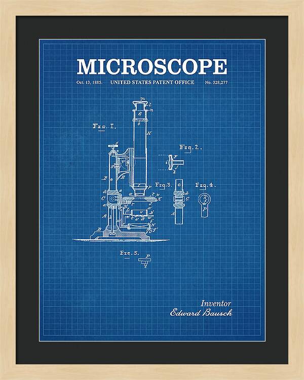 Microscope Blueprint Patent Us328277