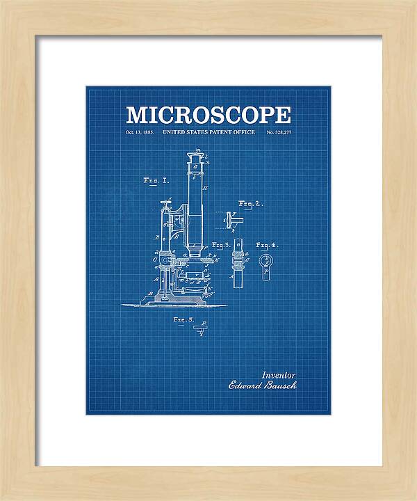 Microscope Blueprint Patent Us328277