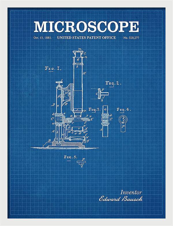 Microscope Blueprint Patent Us328277