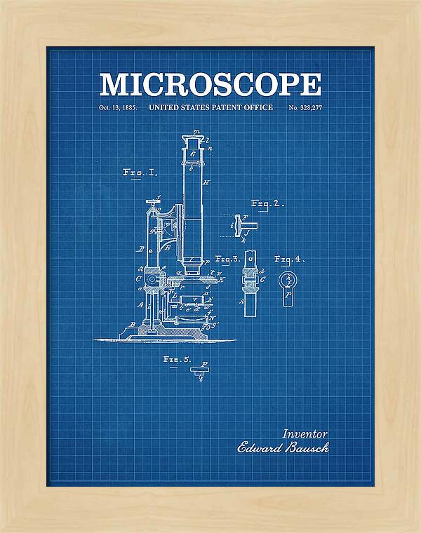 Microscope Blueprint Patent Us328277