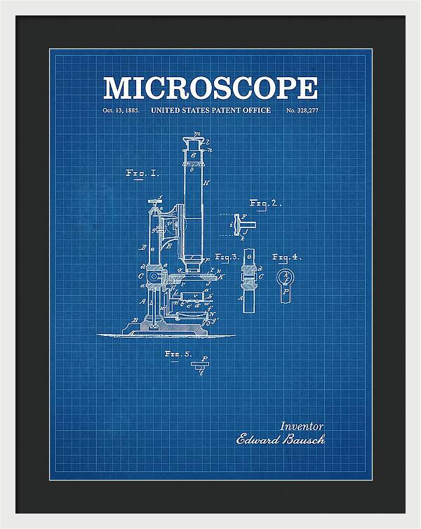 Microscope Blueprint Patent Us328277