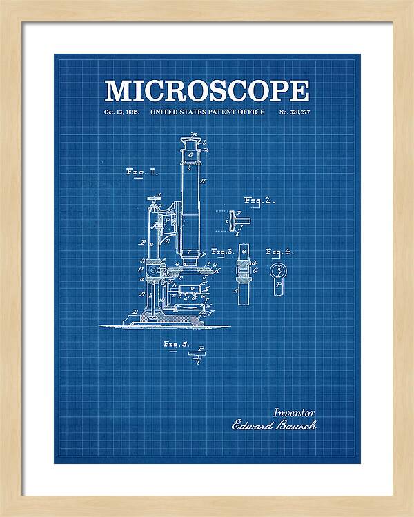 Microscope Blueprint Patent Us328277