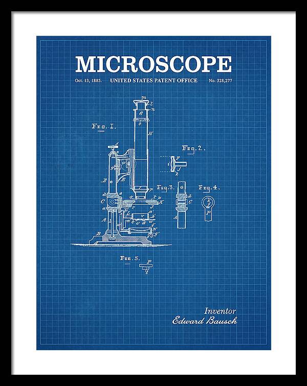 Microscope Blueprint Patent Us328277