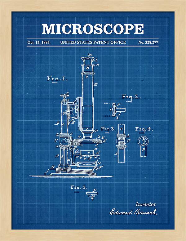 Microscope Blueprint Patent Us328277a