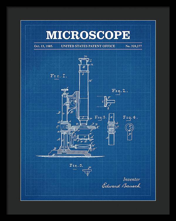 Microscope Blueprint Patent Us328277a