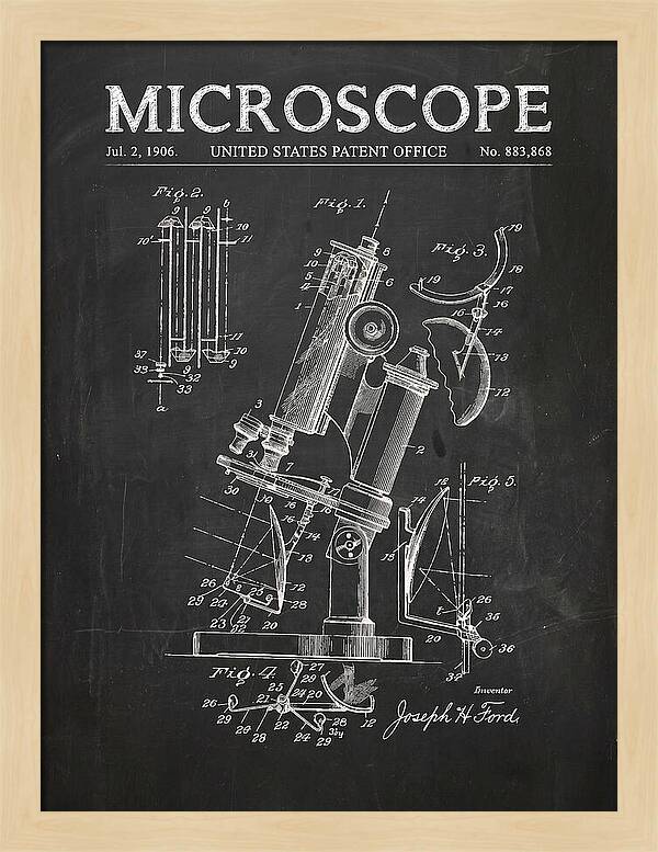 Microscope Chalkboard Patent Us883868