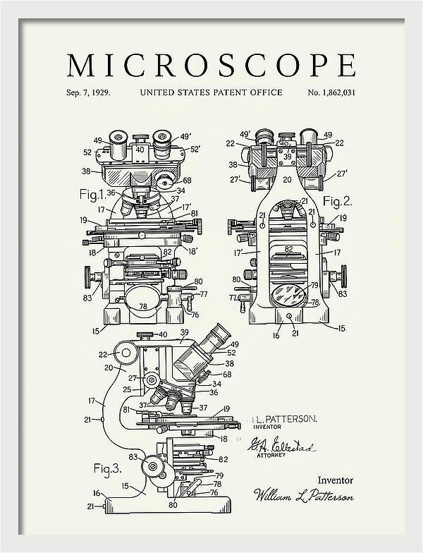 Microscope Minimalist Patent Us1862031a