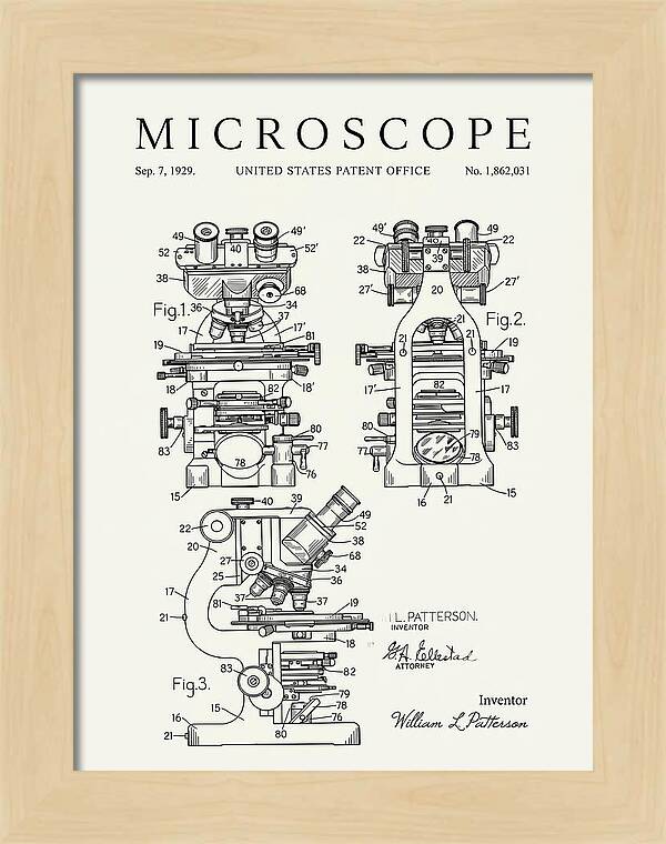 Microscope Minimalist Patent Us1862031a
