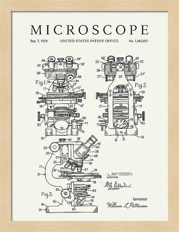 Microscope Minimalist Patent Us1862031a