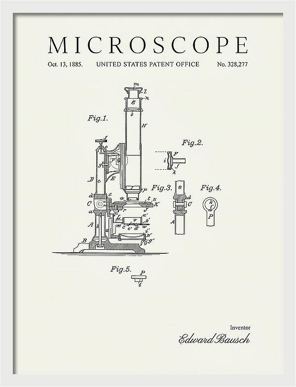 Microscope Minimalist Patent Us328277a
