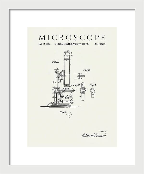 Microscope Minimalist Patent Us328277a