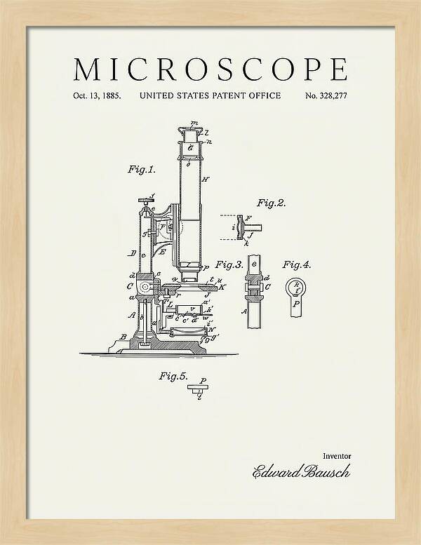 Microscope Minimalist Patent Us328277a
