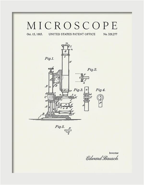 Microscope Minimalist Patent Us328277a