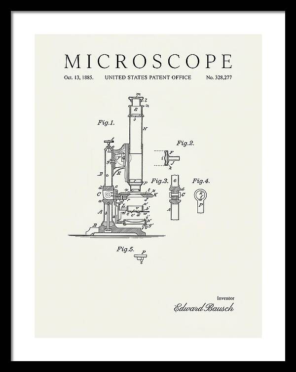 Microscope Minimalist Patent Us328277a
