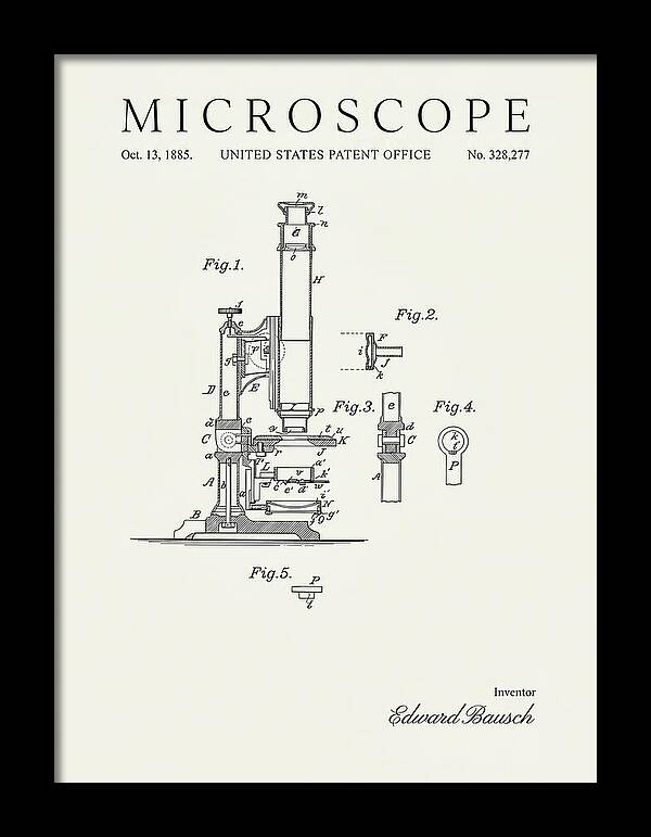 Microscope Minimalist Patent Us328277a