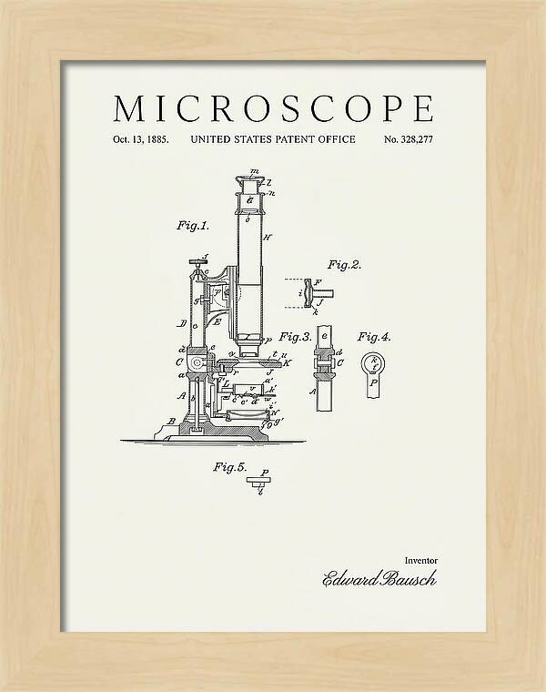 Microscope Minimalist Patent Us328277a