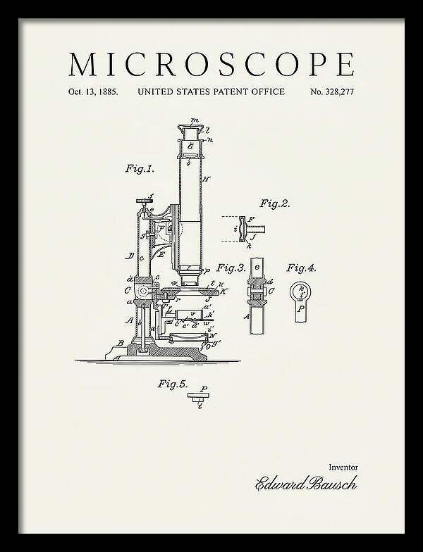 Microscope Minimalist Patent Us328277a