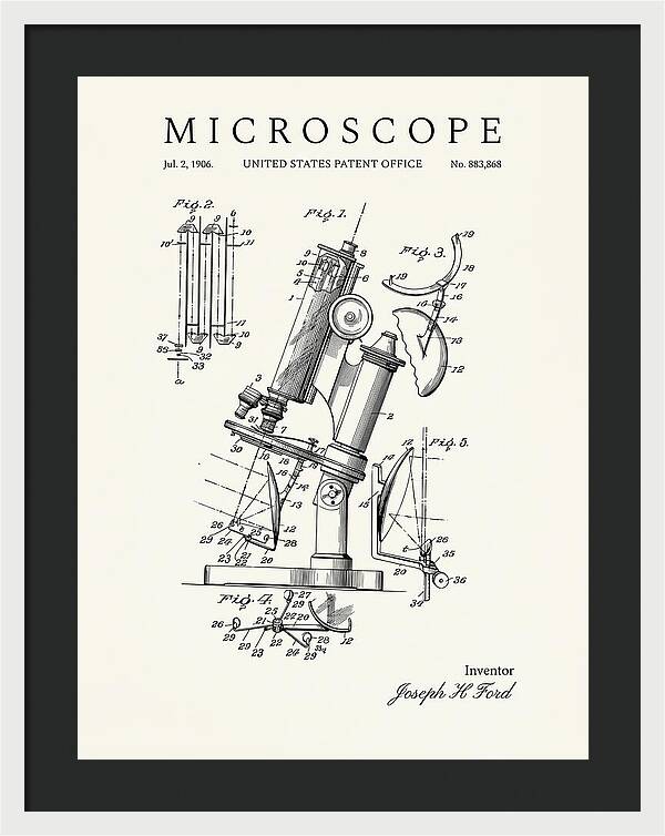 Microscope Minimalist Patent Us883868a