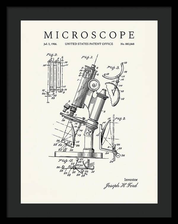 Microscope Minimalist Patent Us883868a