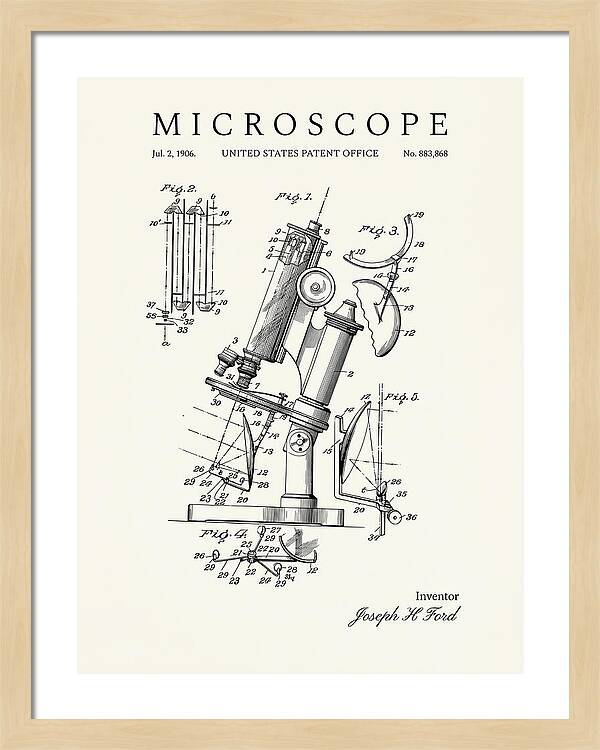 Microscope Minimalist Patent Us883868a