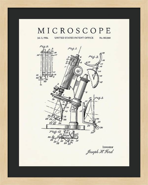 Microscope Minimalist Patent Us883868a