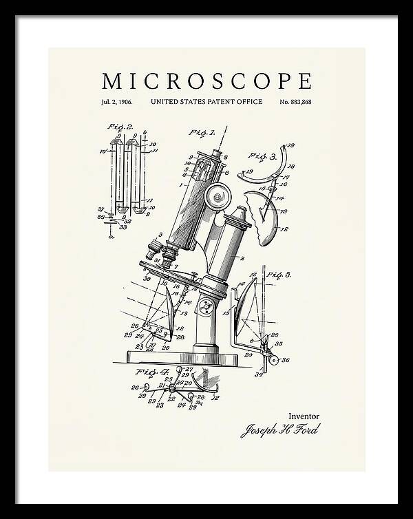 Microscope Minimalist Patent Us883868a