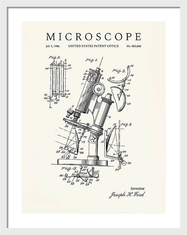 Microscope Minimalist Patent Us883868a