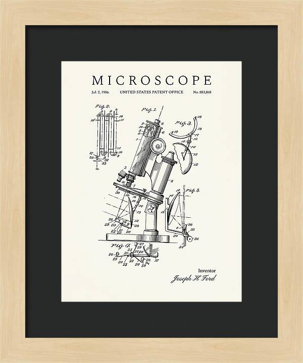 Microscope Minimalist Patent Us883868a