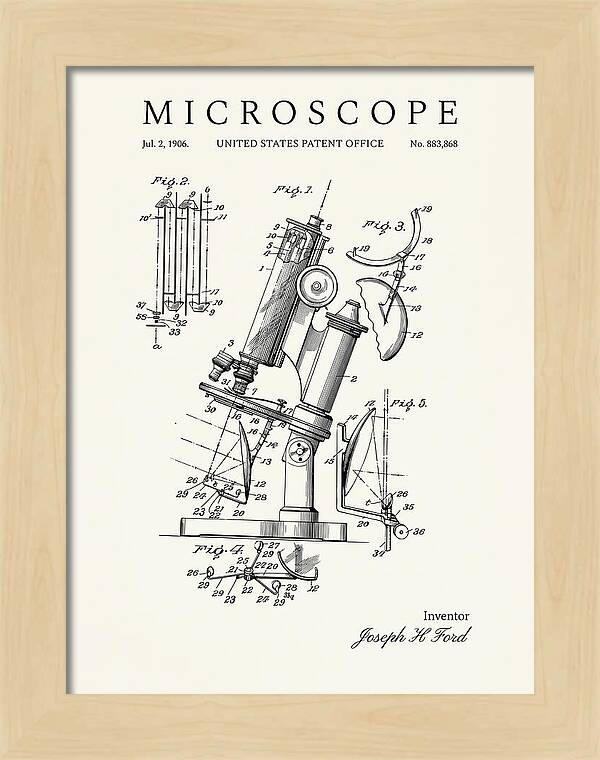 Microscope Minimalist Patent Us883868a