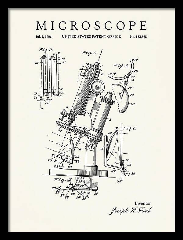 Microscope Minimalist Patent Us883868a