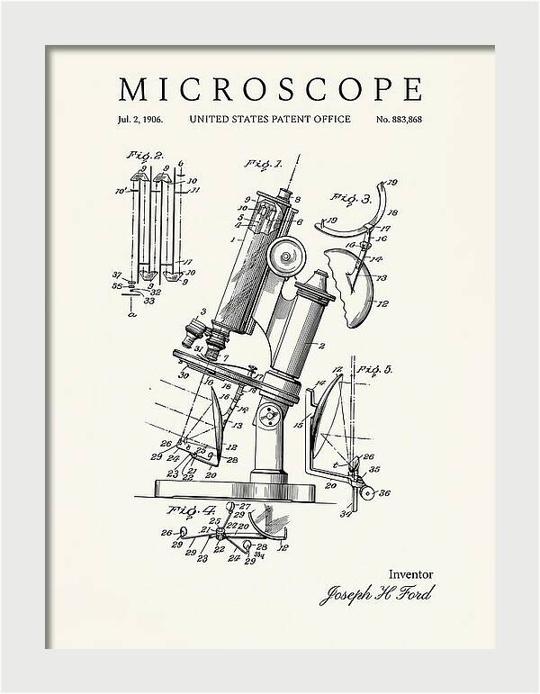 Microscope Minimalist Patent Us883868a