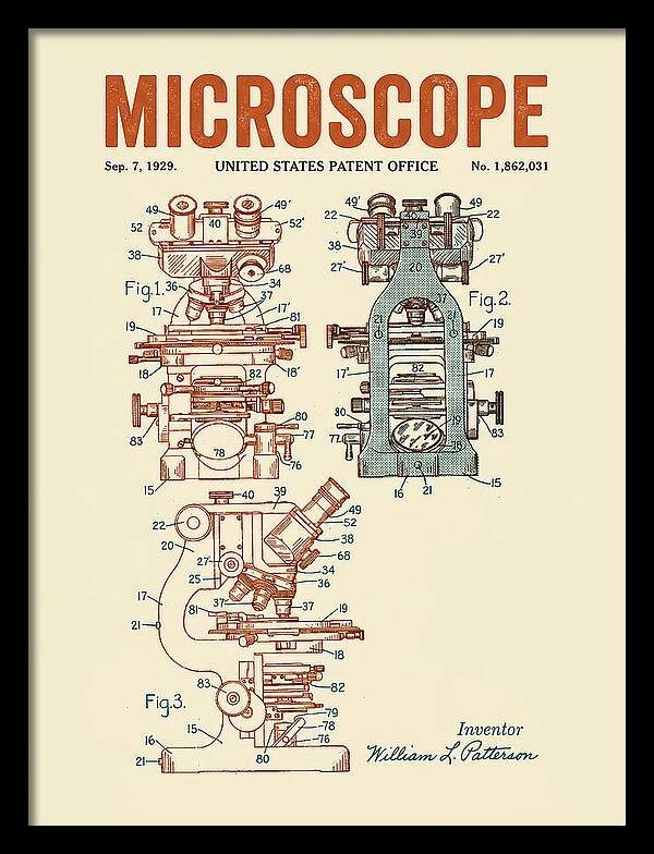 Microscope Retro Patent Us1862031a