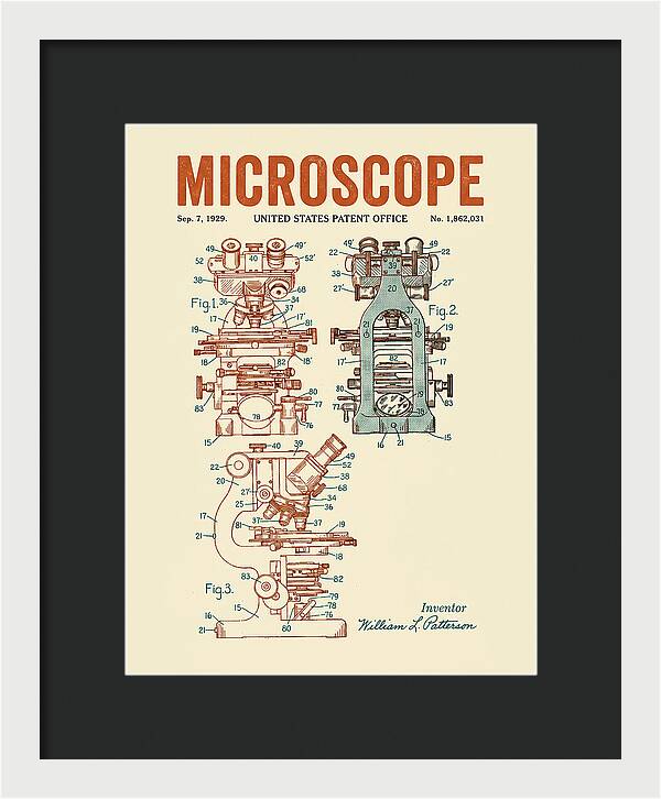 Microscope Retro Patent Us1862031a