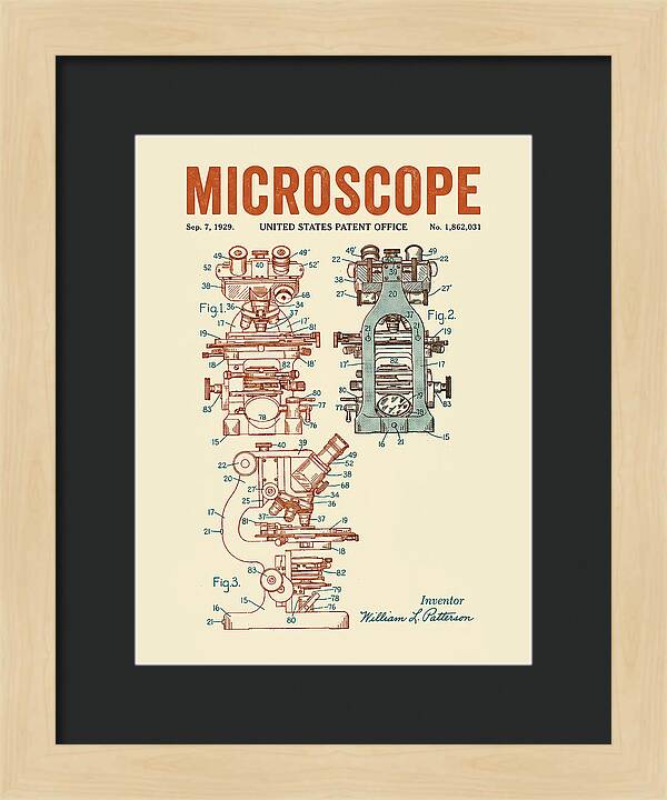Microscope Retro Patent Us1862031a