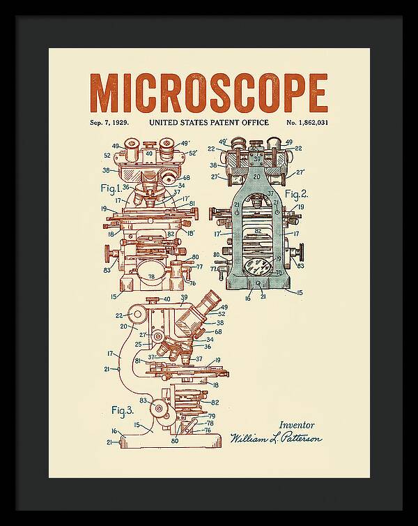 Microscope Retro Patent Us1862031a